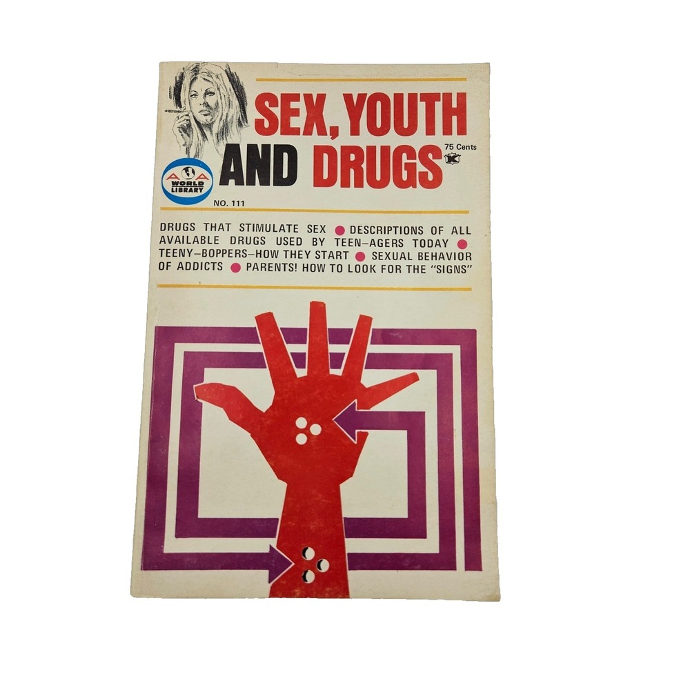 Sex Youth‎ And Drugs 1969 Vintage Paperback Social Commentary Retro
